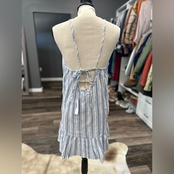 J. Crew Tie-Back Midi Dress Women’s Size Large Flounce Hem Boho Beach NWT - Picture 3 of 7